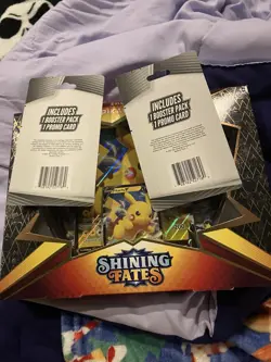 Pokemon Cards Shining Fates Pikachu Promo And Two Unbroken Bonds Packs Sealed ￼￼ - Image 2