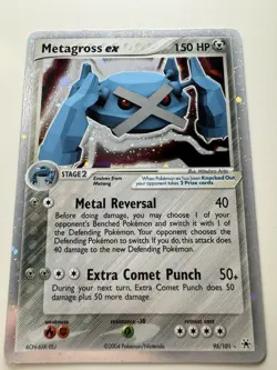 Pokemon TCG Holofoil Metagross EX TCG Card Hidden Legends (95/101) - Image 1