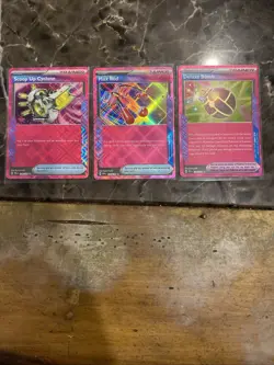 Pokemon TCG Pink Trainer Holo Rare Lot Of 3 Cards Max Rod Deluxe Bomb Scoop Up - Image 1