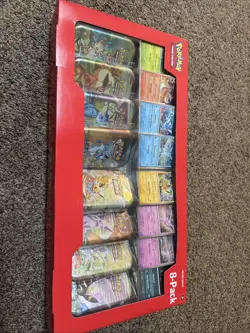 Pokemon TCG Prismatic Evolutions Costco 8 Mini-Tin Bundle w/ Promo Cards NEW - Image 1