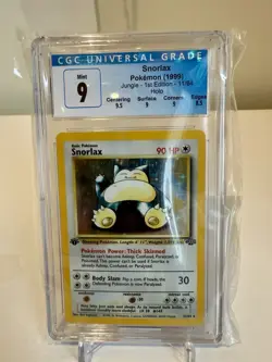 CGC 9 Snorlax 1999 Jungle 1st Edition 11/64 Holo Pokemon Card Ebay Authenticated - Image 1