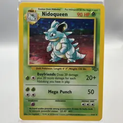 Pokemon Nidoqueen TCG Jungle Holo Card 7/64 Unlimited Holo Rare LP - Image 1