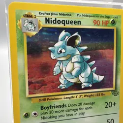 Pokemon Nidoqueen TCG Jungle Holo Card 7/64 Unlimited Holo Rare LP - Image 2