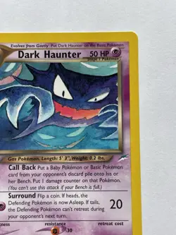 Dark Haunter 1st Edition 36/105 Neo Destiny NM Pokemon Card 2000 - Image 3