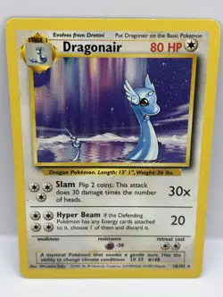 Pokemon Dragonair 18/102-1999 Base Set Non-Holo Rare Card - Image 1