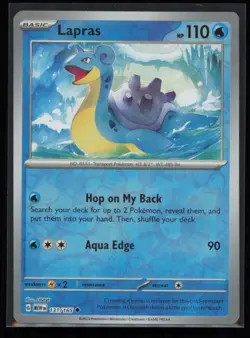 Lapras 131/165 Pokemon 151 Uncommon Near Mint Reverse Holo Card - Image 1