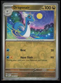 Dragonair 148/165 Pokemon 151 Uncommon Near Mint Reverse Holo Card - Image 1
