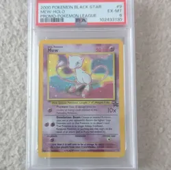 Pokemon Mew 09/53 Wotc Promo Holo 2000 PSA 6 Pokemon TCG League Card Stock - Image 1