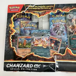 Pokemon Charizard ex Special Collection Journey Together Promo Card Box Damaged - Image 2
