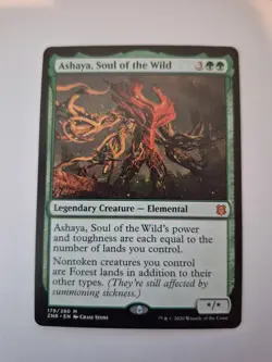 1x Ashaya Soul of the Wild Zendikar Rising Mythic 179 NM x1 - Image 1