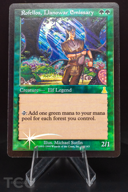 Rofellos, Llanowar Emissary - 1999 Magic the Gathering - Urza's Destiny Foil - Image 1
