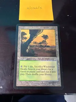 MTG: Windswept Heath #4, Onslaught (Fetch Land) - See pics for Condition - Image 1