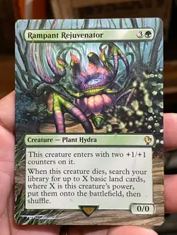 Rampant Rejuvenator MTG Final Fantasy Commander Hand Painted Altered Art Tentz - Image 2