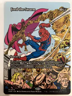 Spider-Man MTG Magic The Gathering Feed The Swarm Reg. Marvel Eternal-Legal 0016 - Image 1