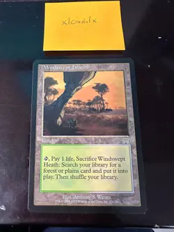 MTG: Windswept Heath #2, Onslaught (Fetch Land) - See pics for Condition - Image 1