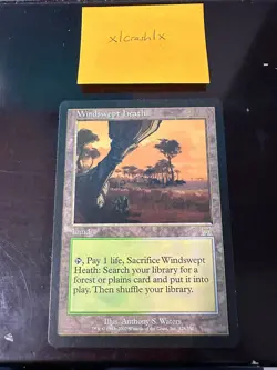 MTG: Windswept Heath #1, Onslaught (Fetch Land) - See pics for Condition - Image 1