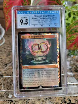 Rings of Brighthearth Masterpiece Kaladesh Inventions Foil CGC 9.5 w/ Sub Grades - Image 1