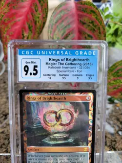 Rings of Brighthearth Masterpiece Kaladesh Inventions Foil CGC 9.5 w/ Sub Grades - Image 3