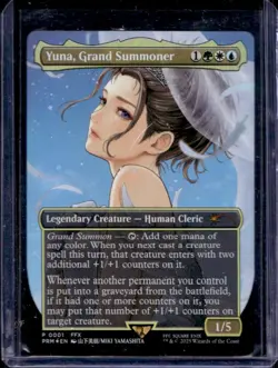 2025 Magic The Gathering Yuna, Grand Summoner Borderless Promo Foil #0001 - Image 1