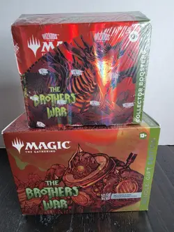 MTG The Brothers' War Collector Booster Box + GIFT BUNDLE Sealed English - Image 1