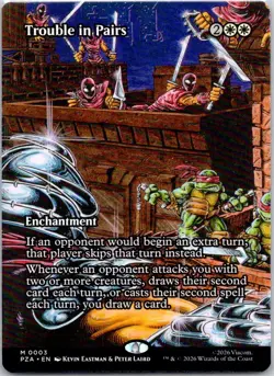 Trouble in Pairs (Borderless) M Teenage Mutant Ninja Turtles Eternal-Legal 3 NM - Image 1