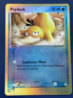 Pokemon EX Sandstorm Reverse Holo Psyduck TCG Card 73/100 +Azumarill 30/100 - Image 4