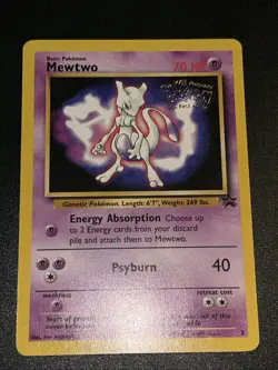 Pokemon TCG 1999 Black Star #3 Mewtwo Movie Promo Card - Image 2