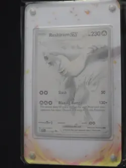 Pokemon Reshiram EX 173/086 SV: White Flare Full Art Holo Black White Rare NM - Image 3