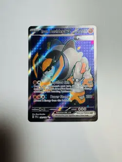 Iron Boulder ex 192/162 Ultra Rare SV05: Temporal Forces Pokemon Card Full Art - Image 1