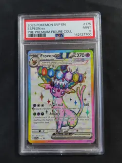 2025 POKEMON SVP PROMO PREMIUM FIGURE COLLECTION #175 ESPEON EX PSA 9 - Image 1