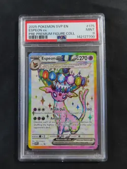 2025 POKEMON SVP PROMO PREMIUM FIGURE COLLECTION #175 ESPEON EX PSA 9 - Image 2