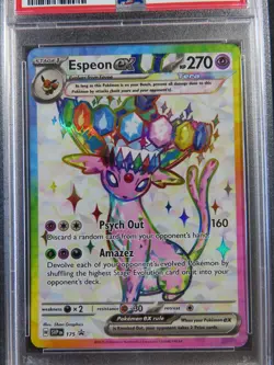 2025 POKEMON SVP PROMO PREMIUM FIGURE COLLECTION #175 ESPEON EX PSA 9 - Image 4