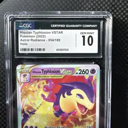 Hisuian Typhlosion VSTAR 054/189 - Astral Radiance Pokemon TCG - CGC 10 Gem Mint - Image 3