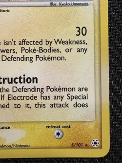 Pokemon Electrode EX Hidden Legends Holo Rare 5/101 Near Mint 2004 - Image 5