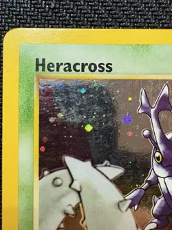 Pokemon TCG Heracross Neo Genesis Holo Card 6/111 Unlimited Rare Vintage 2000 - Image 2
