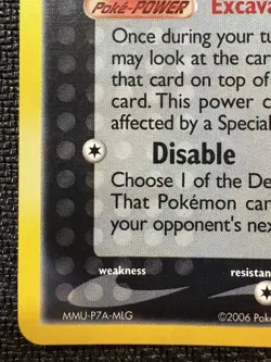 Pokemon Sableye EX TCG Crystal Guardians Holo Card 10/100 Rare LP Excellent 2006 - Image 5