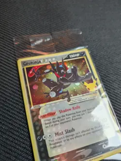 2021 Pokemon Celebrations Greninja Gold Star Promo SWSH144 (SEALED) - Image 2