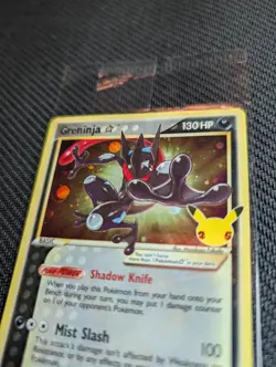 2021 Pokemon Celebrations Greninja Gold Star Promo SWSH144 (SEALED) - Image 3