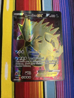 Pokemon TCG Tyranitar EX Cosmos Holo Ultra Rare 91/98 - Image 1