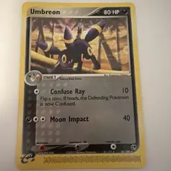 Pokemon TCG Umbreon Card 24/100 Sandstorm, Regular, Non-Holo, E-Reader, 2003 - Image 1