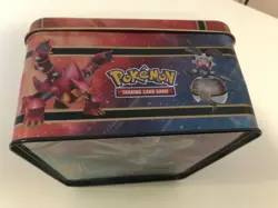 Pokemon TCG Volcanion Magearna Collectors Chest Tin Lunch Box EMPTY ~ TIN ONLY - Image 3
