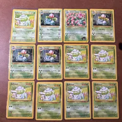 Pokemon Vintage Bulbasaur/ivysaur Lot Of 12 Shadowless/regular - Image 1