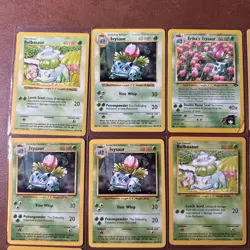 Pokemon Vintage Bulbasaur/ivysaur Lot Of 12 Shadowless/regular - Image 2