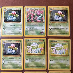 Pokemon Vintage Bulbasaur/ivysaur Lot Of 12 Shadowless/regular - Image 3