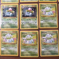 Pokemon Vintage Bulbasaur/ivysaur Lot Of 12 Shadowless/regular - Image 4