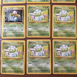 Pokemon Vintage Bulbasaur/ivysaur Lot Of 12 Shadowless/regular - Image 5