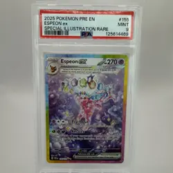 2025 Pokemon Espeon ex #155 PSA 9 MINT Special Illustration Rare - Image 1