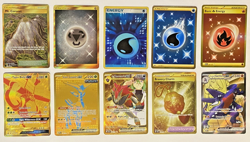 Pokemon Card Gold Rare Lot Metal Energy 163, Water 231, Tapu Bulu SV91! - Image 1