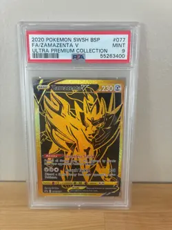 Pokemon Zamazenta V SWSH077 Sword & Shield Promo Holo English 2020 PSA 9 - Image 1