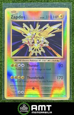 Zapdos 2016 Pokemon XY Evolutions Reverse Holo #42/108 Rare - Image 1